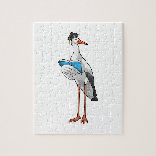 Puzzle Stork as Teacher (Vertical)
