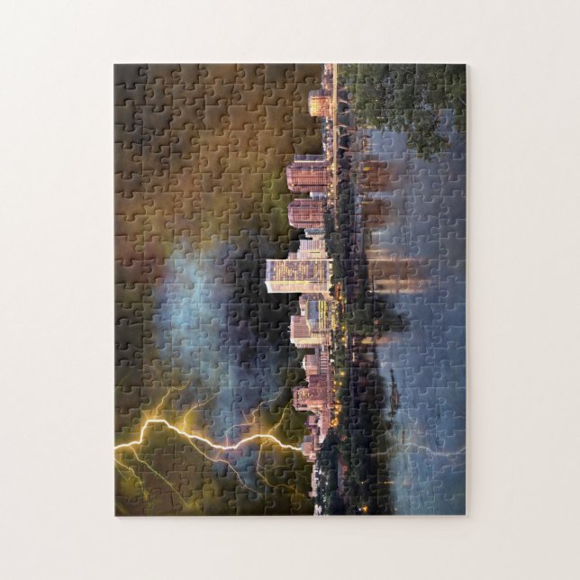 Puzzle Stormy Richmond Skyline (Vertical)
