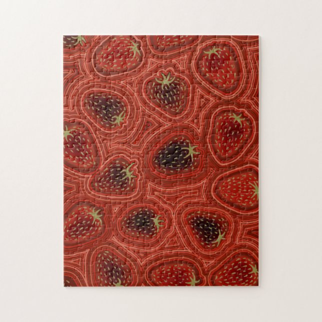 Puzzle Strawberry Dreams Notebook (Vertical)