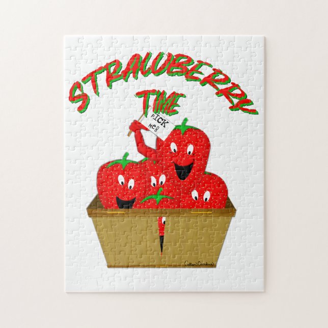 Puzzle Strawberry Time ! (Vertical)