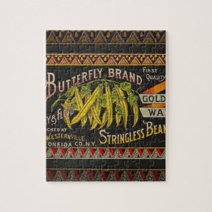 Puzzle String Bean Label Vegetable Country