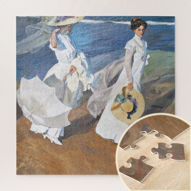 Puzzle Strolling along the Seashore, Joaquín Sorolla  (Créateur téléchargé)