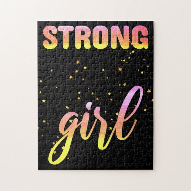 Puzzle Strong Girl Pastel Star (Vertical)