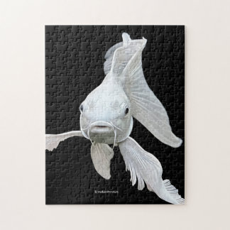 Puzzle Stunning Platinum Butterfly Koi Carp