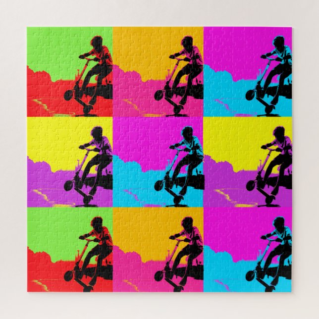 Puzzle Stunt Scooter Trickster - Scooter Boy (Vertical)
