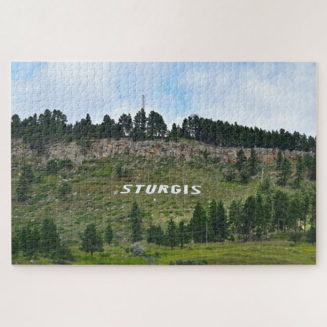 Puzzle Sturgis Hillside Sign, Dakota du Sud (Horizontal)