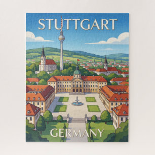 Puzzle Stuttgart Allemagne Architecture Paysage Urbain Vo