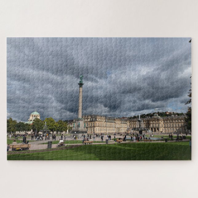 Puzzle Stuttgart Bade Wurtemberg Allemagne  Schlossplatz  (Horizontal)