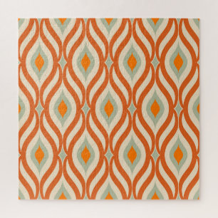 Puzzle Style années 60 rétro Motif sans couture