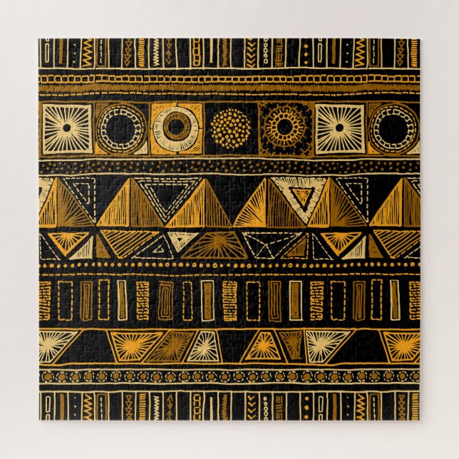 Puzzle Style Aztèque : Tribal Ethnic Seamless. (Vertical)