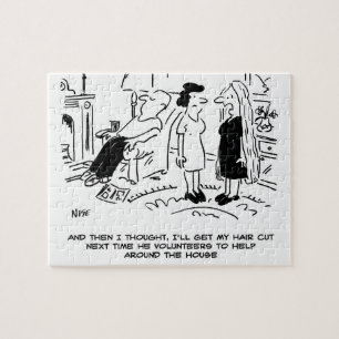 Puzzle Style cheveux longs en raison de l'absence de coup