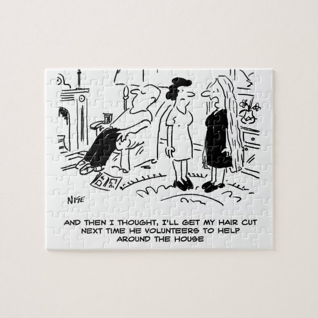 Puzzle Style cheveux longs en raison de l'absence de coup (Horizontal)