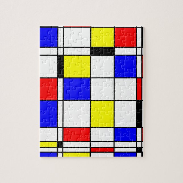 Puzzle Style d'art de Mondrian (Vertical)
