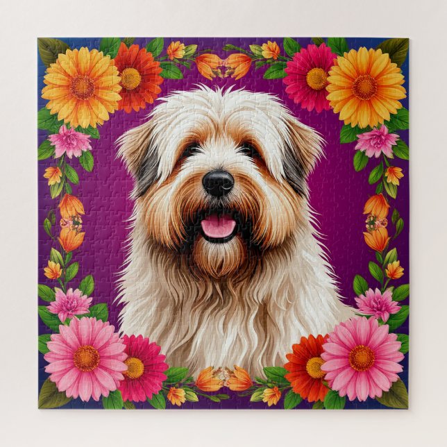 Puzzle 🌸 Style de Maison Cosy Floral Joy Puppy Doux 🌸 (Vertical)