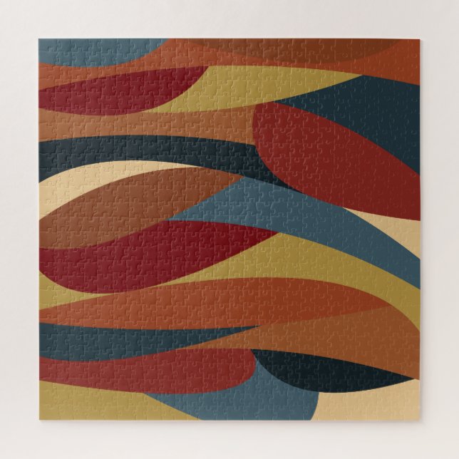 Puzzle Style de verre de couleur géométrique opaque Abstr (Vertical)