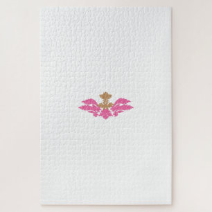 Puzzle Style Décor, Rose Chaud, Laiton Antique