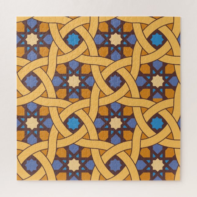Puzzle Style ethnique Abstrait Motif de mosaïque (Vertical)
