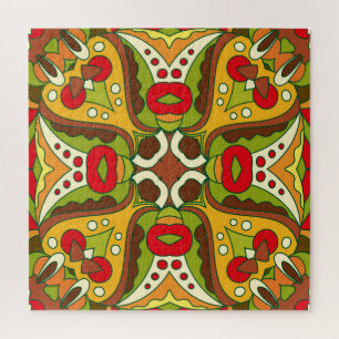 Puzzle Style ethnique oriental Motif sans couture