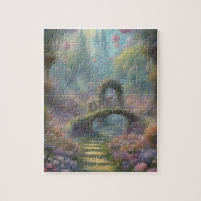 Puzzle Style Imaginaire Monet Garden (Vertical)