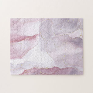 Puzzle Style marbre de pierre effet or rose