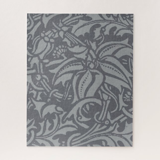 Puzzle Style Scottish Thistle Knot William Morris (Vertical)