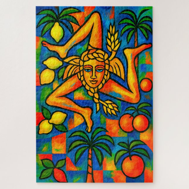 Puzzle Style Sicilien Trinacria Pablo (Vertical)