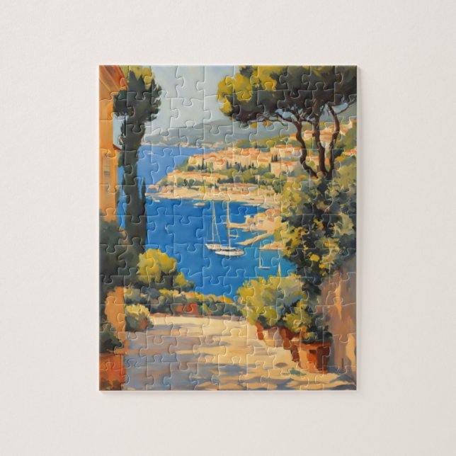 Puzzle Style vintage Côte d'Azur (Vertical)