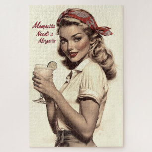 Puzzle Style vintage d'enclos : Mamacita a besoin d'une M