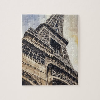 Puzzle Style vintage Gros plan Tour Eiffel Paris Travel