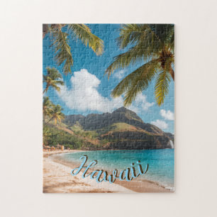 Puzzle Style Vintage Hawaïen Voyage Côte Mer Coucher de s