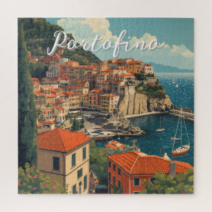 Puzzle Style Vintage Portofino Gênes Italie