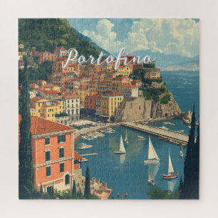 Puzzle Style Vintage Portofino Gênes Italie