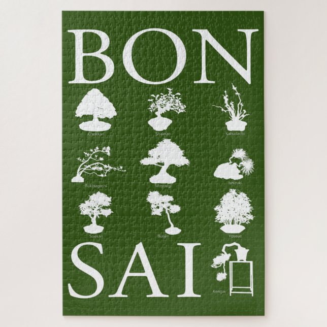 Puzzle Styles de base de l'arbre Bonsai (Vertical)