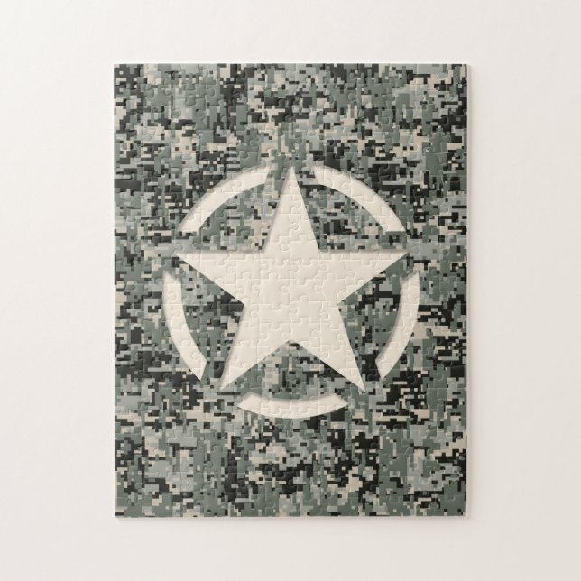 Puzzle Stylo Star sur le Camouflage numérique (Vertical)
