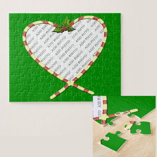 Puzzle Sucre de canne Coeur de votre photo