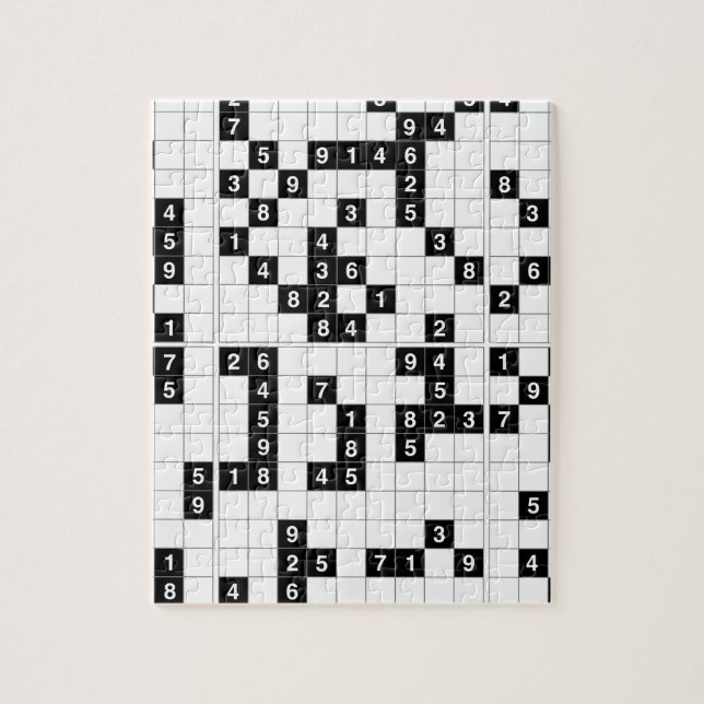 Puzzle sudoku noir blanc (Vertical)