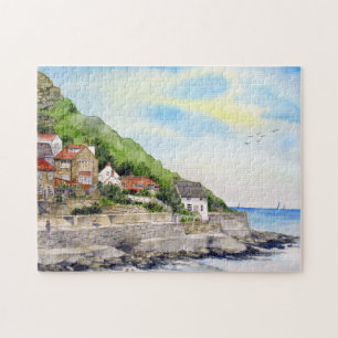 Puzzle Summer in Runswick Bay North Yorkshire England