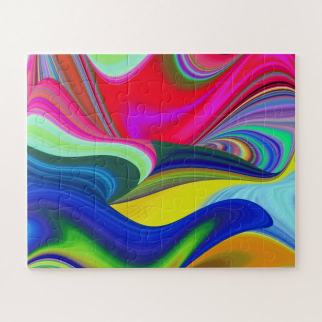 Puzzle Summerrainbow, Rainbowart 3D Abstrait (Horizontal)