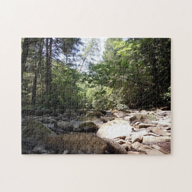 Puzzle Sun et ombre dans un lit de crique (Horizontal)