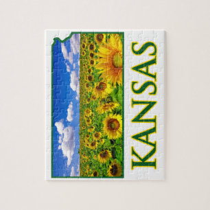 Puzzle Sunflower Sky de Kansas