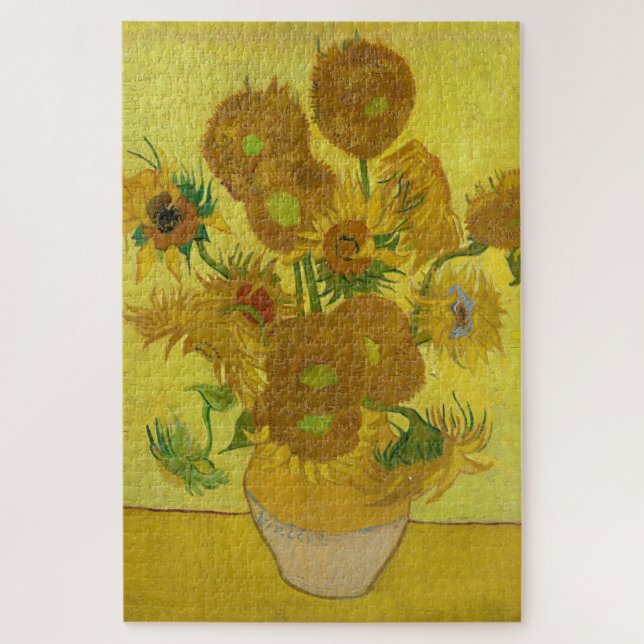 Puzzle Sunflowers by Van Gogh Painting Art (Vertical)