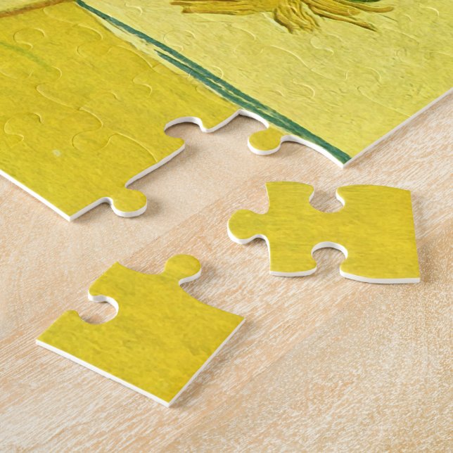 Puzzle Sunflowers dans Vase Van Gogh Art (Côté)