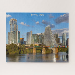 Puzzle Sunny Downtown Austin le long du fleuve Colorado