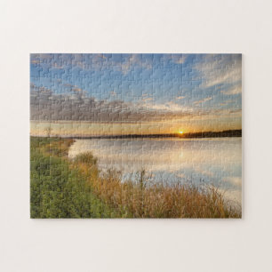 Puzzle Sunrise Au-Dessus Des Terres Humides Au National A