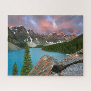 Puzzle Sunrise au lac Moraine dans le parc national Banff