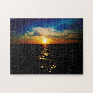 Puzzle Sunrise Coucher de soleil Eau créative Nature Jigs
