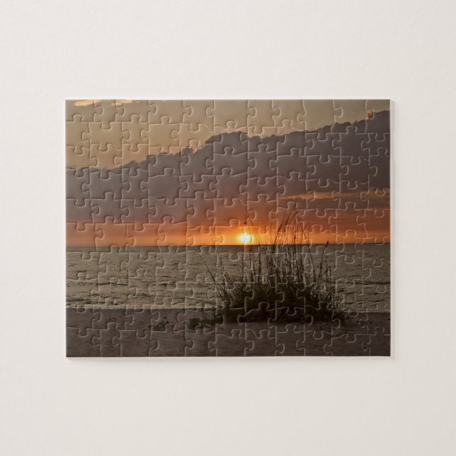 Puzzle Sunset de Gulf Coast Beach - 8x10 - 110 pc (Horizontal)