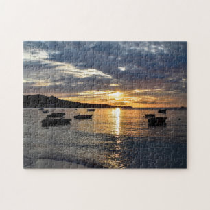 Puzzle Sunset Grenada Caribbean.