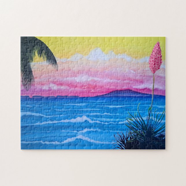 Puzzle Sunset Ocean  (Horizontal)