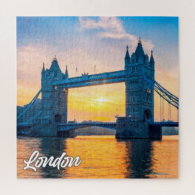 Puzzle Sunset Over London, Angleterre, Royaume-Uni (Vertical)